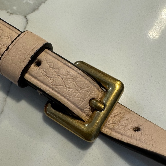 J.Crew Signet Bag Italian Pale Pink Leather Crossbody - Picture 11 of 17